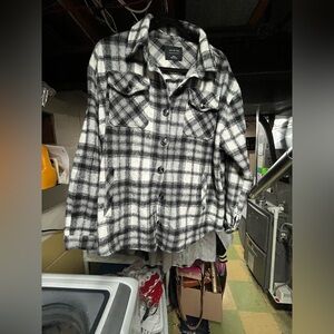 Active USA Monochrome Plaid Utility Jacket
